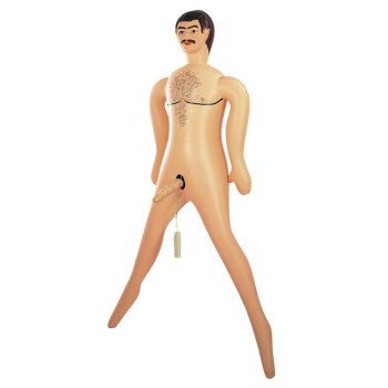 Ρεαλιστική Αντρική Κούκλα Με Δονητή - Big John PVC Inflatable Doll With Penis