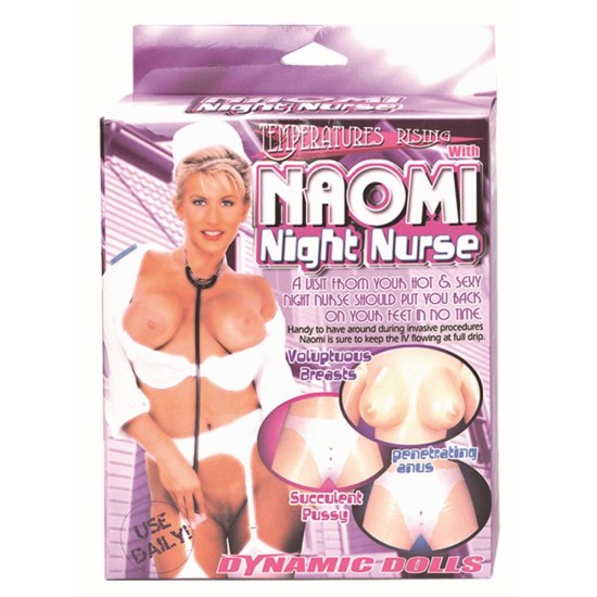 Νοσοκόμα Φουσκωτή Γυναικεία Κούκλα  - Naomi Night Nurse With Uniform Beige Sex Toys 