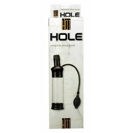 Αντλία Διόγκωσης Πέους Με Δόνηση - Hot Hole Vibrating Penis Pump Sex Toys 