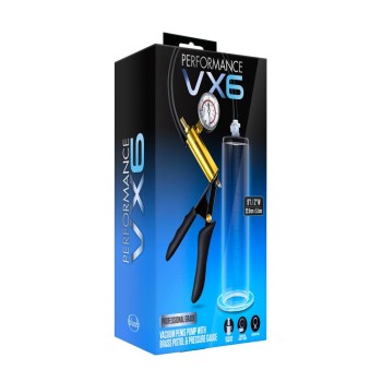 Αντλία Διόγκωσης Πέους Με Πιεσόμετρο - VX6 Vacuum Penis Pump Clear