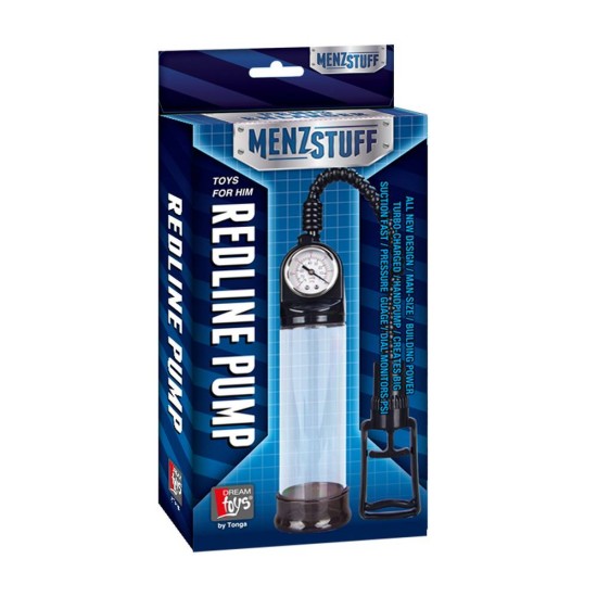 Menzstuff Redline Pump Clear 22cm Sex Toys