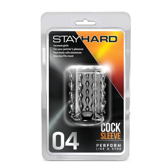 Ελαστικό Κάλυμμα Πέους - Stay Hard Cock Sleeve 04 Clear Sex Toys 