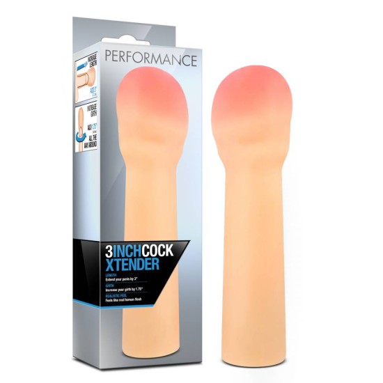 Προέκταση Πέους - Performance 3 Inch Cock Xtender Beige Sex Toys 