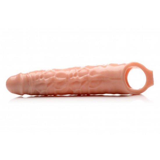 Ρεαλιστικό Κάλυμμα Επέκτασης Πέους - Extender Penis Sleeve With Nubs Light Skin Sex Toys 