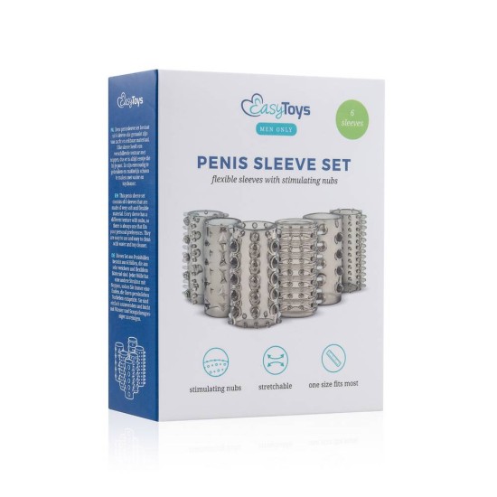 Σετ Καλύμματα Πέους Με Σχέδια - Penis Sleeve Set Sex Toys 