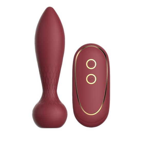 Ασύρματος Πρωκτικός Δονητής - Romy Remote Anal Vibrator Burgundy Sex Toys 