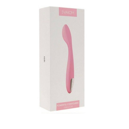 Απαλός Δονητής Σημείου G - Keri Powerful Contoured Vibrator Pale Pink Sex Toys 
