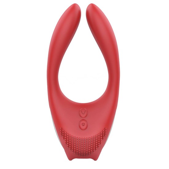 Ασύρματος Δονητής Ζευγαριών - Eros Remote Couples Vibrator Red Sex Toys 