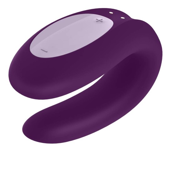 Δονητής Ζευγαριών Με Εφαρμογή - Satisfyer Double Joy Couples Vibrator Purple Sex Toys 
