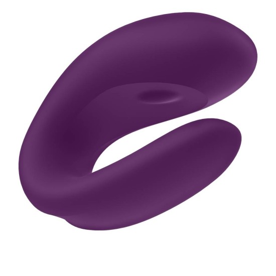 Δονητής Ζευγαριών Με Εφαρμογή - Satisfyer Double Joy Couples Vibrator Purple Sex Toys 