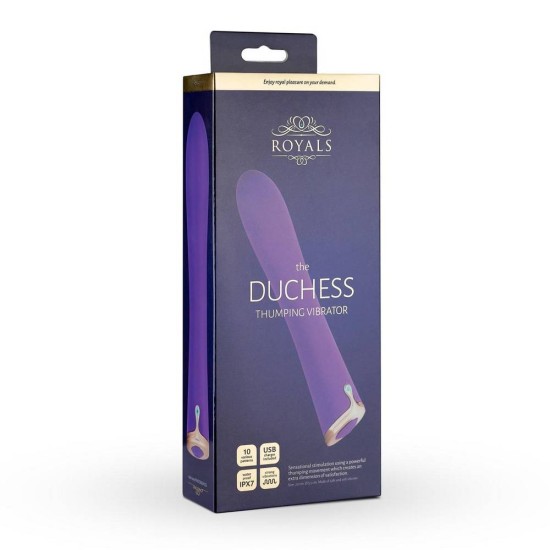 Επαναφορτιζόμενος Κρουστικός Δονητής - Royals The Dutchess Thumping Vibrator 20cm Sex Toys 
