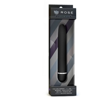 Κλασικός Δονητής - Rose Luxuriate Vibrator Black 18cm