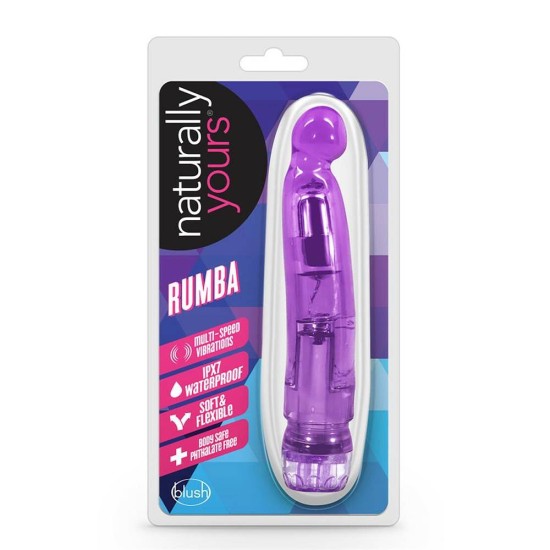 Μαλακός Κλασσικός Δονητής - Naturally Yours Rumba Vibrator Purple Sex Toys 