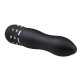 Μίνι Δονητής Με Strass - Mini Vibrator Lined Black 11,5cm Sex Toys 