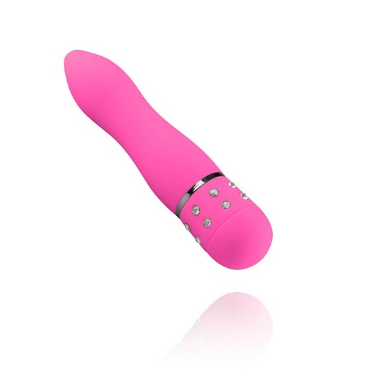 Μικρός Δονητής Με Strass - Mini Vibrator Smooth Pink 11,5cm Sex Toys 