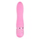 Mini Vibrator Ribbed Pink 11.5cm Sex Toys
