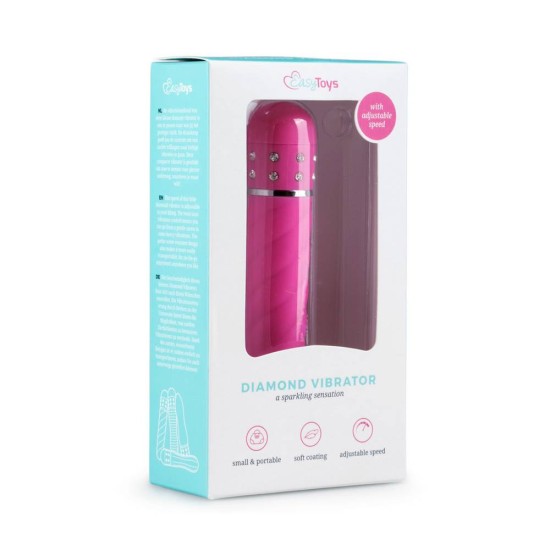 Μίνι Δονητής Με Strass - Mini Vibrator twisted Pink 11,5cm Sex Toys 