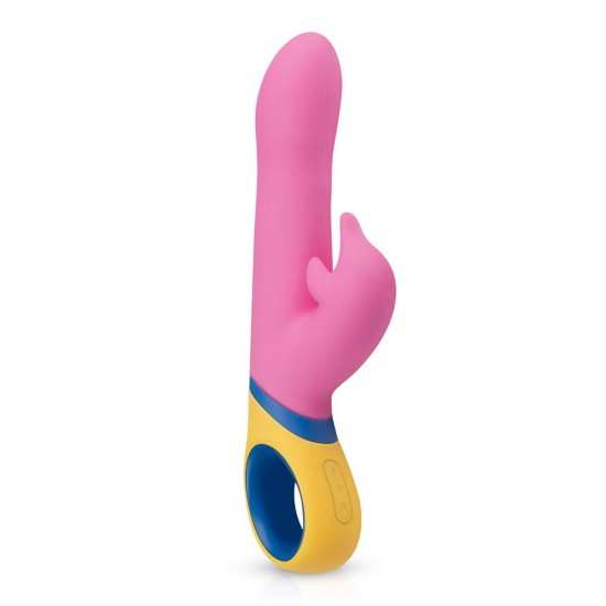 Διπλός Περιστρεφόμενος Δονητής Σιλικόνης - Copy Dolphin Vibrator Pink Sex Toys 
