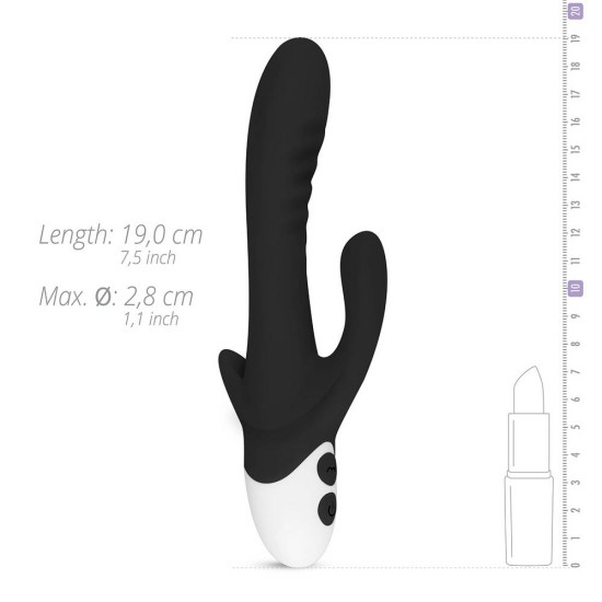 Stellar Vibe Rabbit Vibrator Black Sex Toys