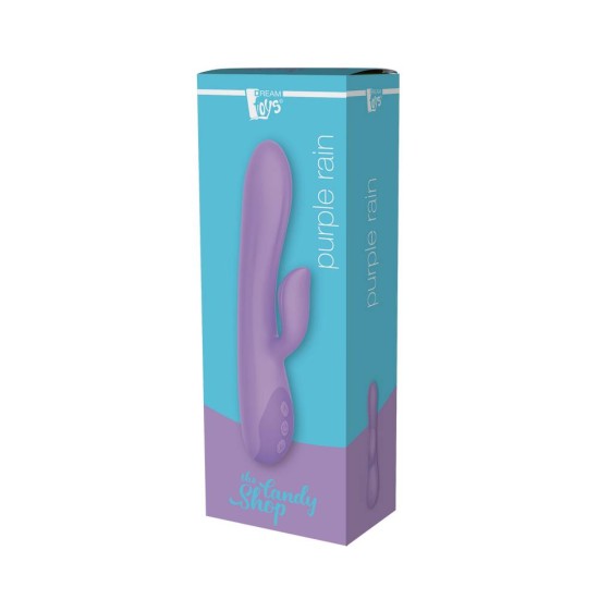 Επαναφορτιζόμενος Διπλός Δονητής - Purple Rain Rechargeable Rabbit Vibrator Sex Toys 