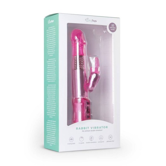 Περιστρεφόμενος Δονητής Κουνελάκι - Easytoys Pink Rabbit Vibrator 21,5cm Sex Toys 