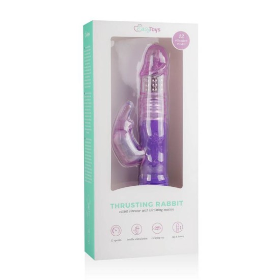 Rabbit Δονητής - EasyToys Rabbit Vibrator Purple 24,5cm Sex Toys 