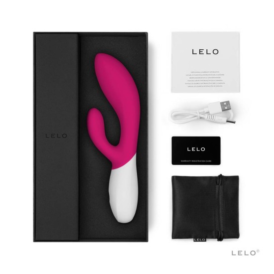 Rabbit Δονητής Με Κίνηση - Lelo Ina Wave 2 Vibrator Cerise Sex Toys 