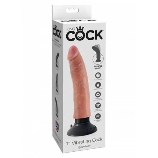 Δονητής Με Αποσπώμενη Βεντούζα - Vibrating Cock 18 cm Sex Toys 
