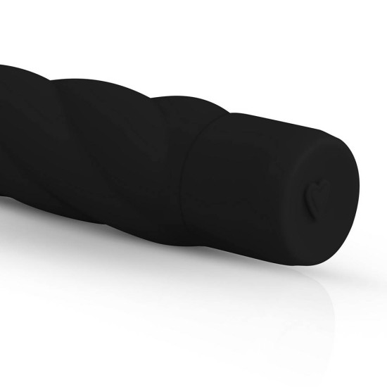 Black Silicone Vibrator 19cm Sex Toys