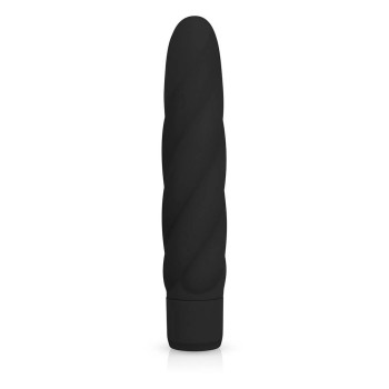 Black Silicone Vibrator 19cm