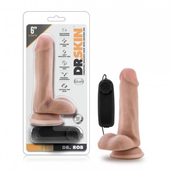 Dr. Rob Vibrator With Suction Cup Vanilla