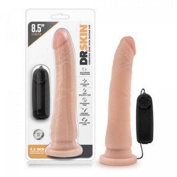 Dr. Skin Vibrator With Suction Cup Vanilla 21.5cm