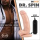 Περιστρεφόμενος Δονητής Με Χειριστήριο - Dr. Skin Dr. Spin Gyrating Dildo Flesh 18cm Sex Toys 