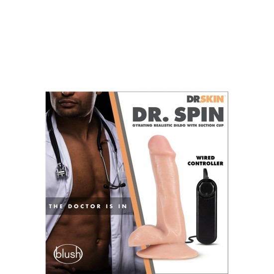Περιστρεφόμενος Ρεαλιστικός Δονητής - Dr. Spin Gyrating Dildo Sex Toys 