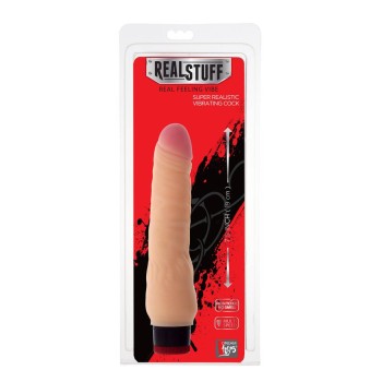 Ρεαλιστικό Ομοίωμα Με Δόνηση - Realstuff 8 Inch Vibrator Flesh 19cm