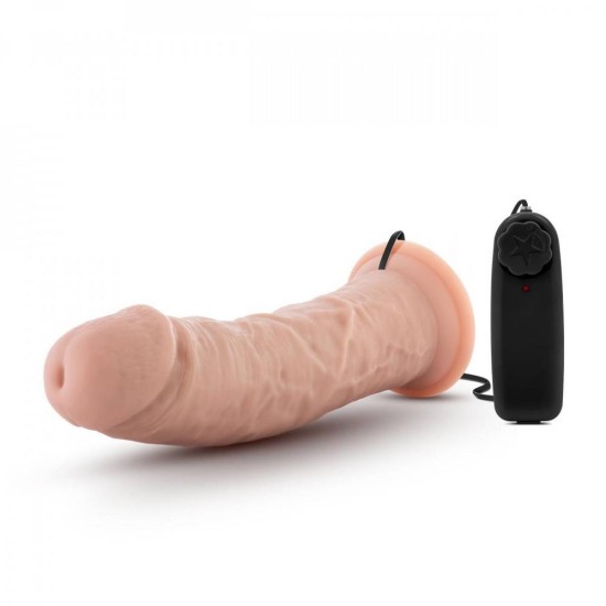 Ρεαλιστικός Δονητής Με Χειριστήριο - Dr. Joe Vibrator With Suction Cup Vanilla 20cm Sex Toys 