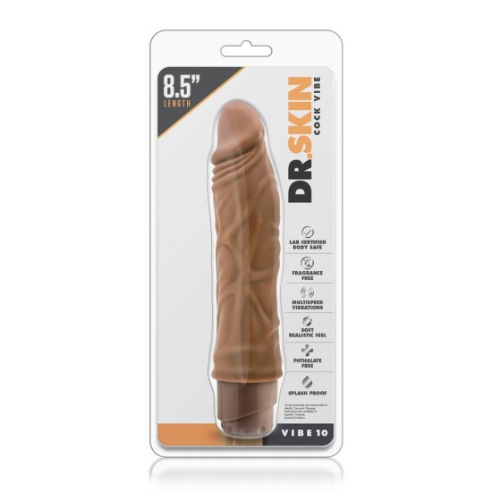 Ρεαλιστικός Δονητής Πολλαπλών Ταχυτήτων - Dr. Skin Cock Vibe 10 8.5 Inch Cock Sex Toys 