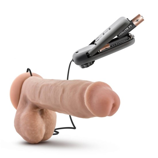 Ρεαλιστικός Δονητής - X5 Plus Vibrating Cock Vanilla 21cm Sex Toys 