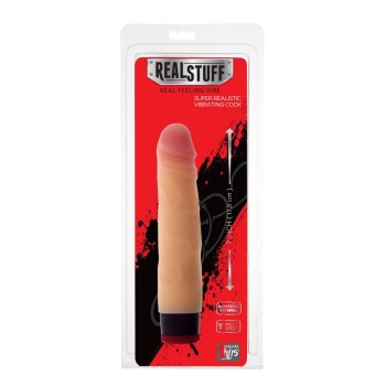 Ρεαλιστικός Δονητής Χωρίς Όρχεις - Realstuff Vibrator Flesh 18cm