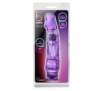 Ρεαλιστικός Jelly Δονητής - B Yours Vibe 6 Purple 23cm
