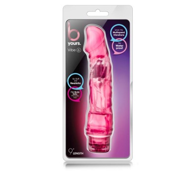 Ρεαλιστικός Jelly Δονητής - B Yours Vibe Pink 21.5cm