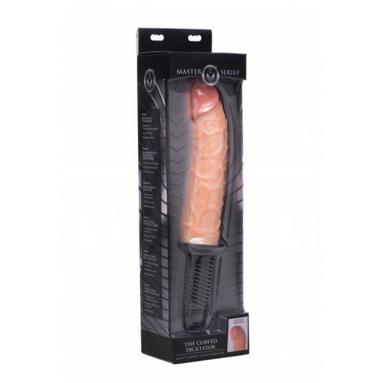 XL Δονητής 13 Ταχυτήτων - The Curved Dicktator Flesh 34 cm Sex Toys 