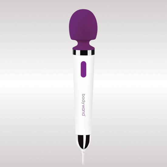 Δονητής Μασάζ 8 Λειτουργιών - Bodywand Plug In Multi Function White Purple 27cm Sex Toys 