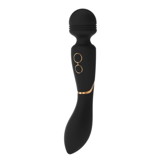 Επαναφορτιζόμενος Δονητής Μασάζ Σιλικόνης - Elite Celine Wand Vibrator Black 22.5cm Sex Toys 