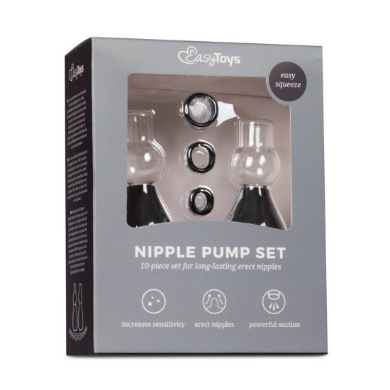 Αναρροφητές Θηλών - Black Nipple Sucker Set Sex Toys 