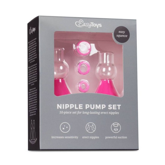 Αναρροφητές Θηλών - Pink Nipple Sucker Set Sex Toys 