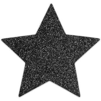 Διακοσμητικά Αυτοκόλλητα Θηλών - Flash Star Nipple Covers Black