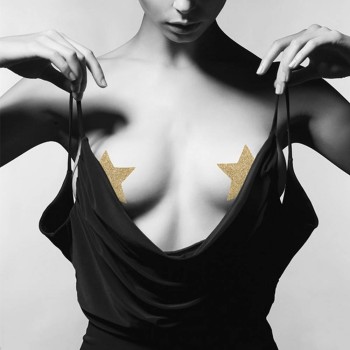 Διακοσμητικά Θηλών - Flash Star Nipple Stickers Gold