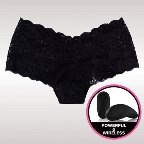 Black Lace Girls Boxers With Bullet Sex Toys