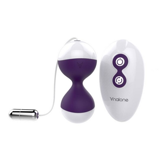 Ασύρματες Κολπικές Μπάλες - Nalone Miu Miu Vibrating Egg Purple Sex Toys 